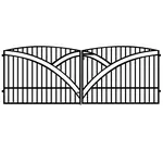 Brána Genua 397x145 ZN RAL9005 mat