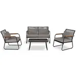 Komplet záhradného nábytku Eurobico čierna