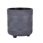 Kvetináč LC5006 čierna 19,5x21 cm