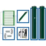 Zostava bránka 1 x 1,5 m  WGFUR-T000377 ľavá