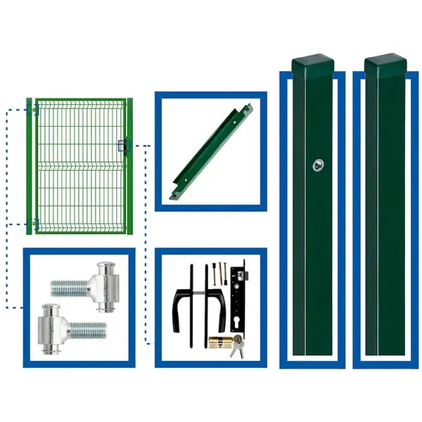 Zostava bránka 1 x 1,5 m  WGFUR-T000377 ľavá