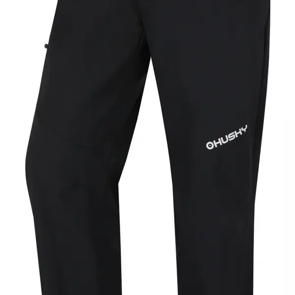 Husky Kavia M L, black Pánské softshellové kalhoty