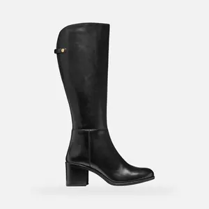 Černé dámské kozačky Geox New Asheel