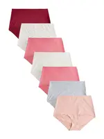 Next Nohavičky  sivá melírovaná / farba lesného ovocia / rosé / staroružová / biela