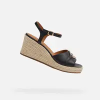 Black women's sandals Geox Panarea - Women's