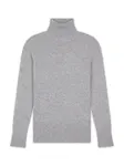 JUST CASHMERE Sveter 'Lexie'  sivá melírovaná