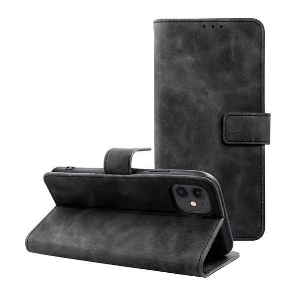 Flipové pouzdro TENDER Book pro Apple iPhone 12 / 12 Pro, černá