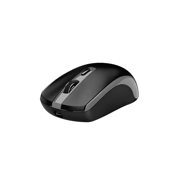 Genius ECO-8150 /Bezdrátová/Optická/1200DPI/4 tlačítka/2,4GHz/USB-A/USB-C nabíjení/ černo-šedá