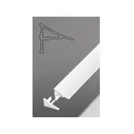 RAVAK Krycia lišta pre vane/vaničky pre škáry do 11 mm, 1,8 x 110 cm