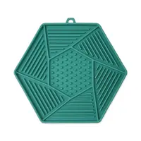 Epic PET Podložka lízací Lick&Snack hexagon světle zelený 17x15 cm