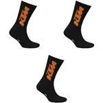 KTM SOCKS LONG Pánské ponožky, černá, velikost