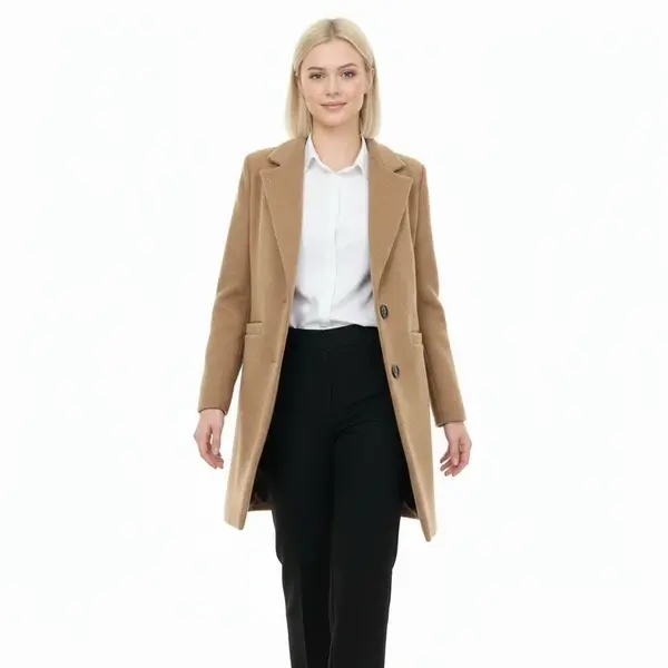 Camel Classic Striped Yups Coat