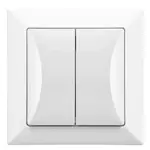 Vypínač sériový Pola, biela