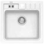 Alveus Granitový drez Niagara 20, biela, 46,5 x 46,5 cm