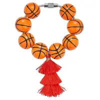 Wood Basketball Beads Pendant Decorations