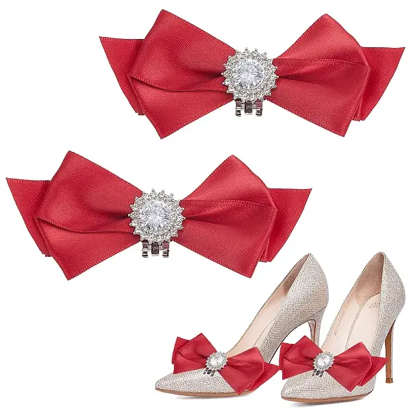 Polyester Bowknot Shoe Decorations