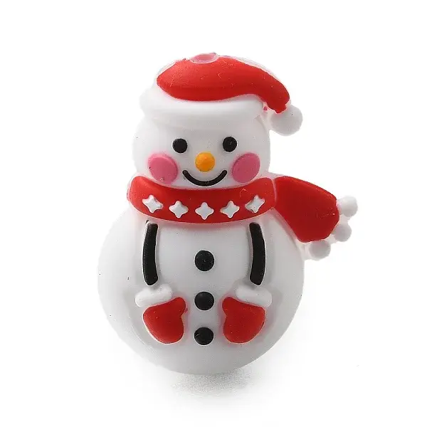 Christmas Theme Silicone Focal Beads