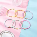 Acrylic Round Beads Stretch Bracelets for Women