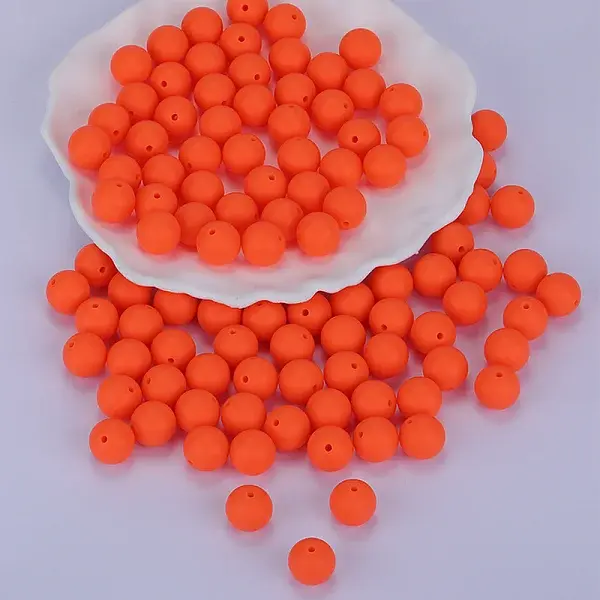 Round Silicone Focal Beads