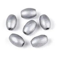 Spray Painted Schima Wood Beads