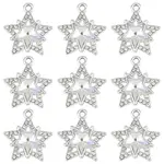 10Pcs Glass Pendants