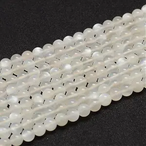 Natural White Moonstone Beads Strands