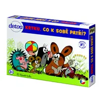 Detoa Krtku, co k sobě patří? dřevěné pexeso 1 ks