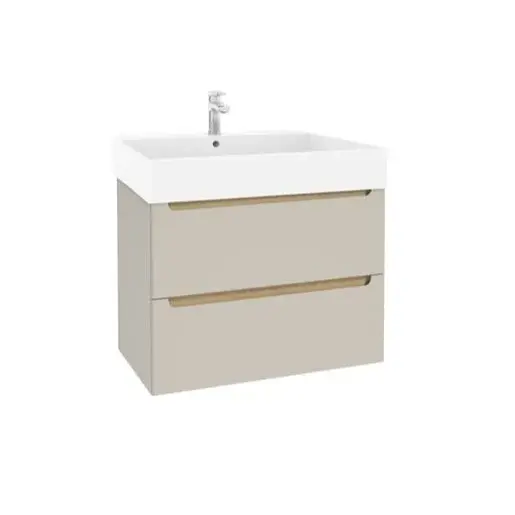 Kúpeľňová skrinka s umývadlom Naturel Stilla 80x60x45 cm kašmír mat STILLADK08057U2