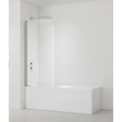 Vanová zástěna SAT 150x75 cm chrom SATVZUNIKCRT75