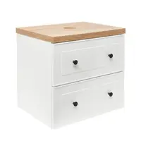 Kúpeľňová skrinka s krycou doskou Naturel Forli 100x53x46 cm biela lesk FORLI100BID