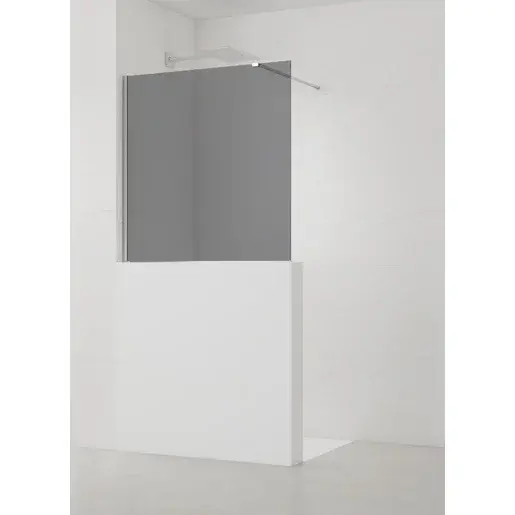 Sprchová zástěna SAT Walk-in 90x100 cm na nižšiu priečku SATBWIS90KSPR