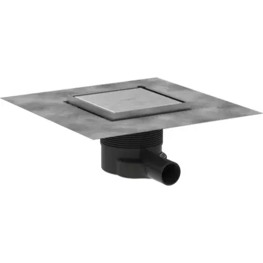 Hansgrohe RainDrain Brilliance podlahový vpust dn40 15 cm kefovaný nerez nerez 56251800