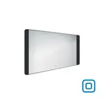 LED zrkadlo so senzorom Nimco 1200x650 mm čierne ZPC 42006V-90