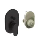 Hansgrohe Vernis Blend sprchová a vaňová batéria vrátane podomietkového telesa matná čierna 71473670