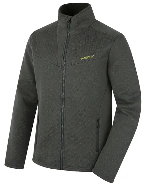 Husky Akra M L, dark khaki Pánský svetr na zip