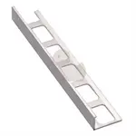 Lišta ukončovací "L" Havos chróm, hliník elox, dĺžka 250 cm, výška hrany 8 mm, ALE8250