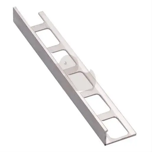 Lišta ukončovací "L" Havos chróm, hliník elox, dĺžka 250 cm, výška hrany 8 mm, ALE8250