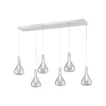 LED závesné osvetlenie Cinque Cipera biela 345010631