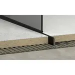 Lišta pravá Havos čierna, nerez komaxit, dĺžka 100 cm, výška hrany 12,5 mm, SPNRZK12100PC