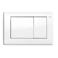 Tece Planus ovládacie tlačidlo z nerezu v bielej farbe 9240324 9.240.324