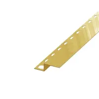 Spádový profil Eviso gold lesk, nerez PVD, dĺžka 150 cm, výška hrany 40 mm, LCGO0102