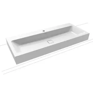 Kaldewei Cono umývadlo 3091 120x50 cm alpská biela otvor pre batériu, bez prepadu 902706013001