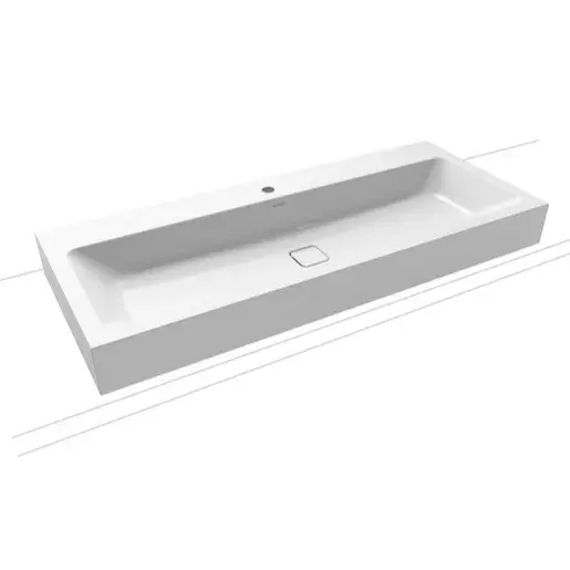 Kaldewei Cono umývadlo 3091 120x50 cm alpská biela otvor pre batériu, bez prepadu 902706013001