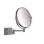 Hansgrohe AddStoris kozmetické zrkadielko sklopné vo farebnom prevedení kartáčovaný čierny chróm 41791340