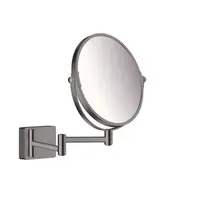 Hansgrohe AddStoris kozmetické zrkadielko sklopné vo farebnom prevedení kartáčovaný čierny chróm 41791340