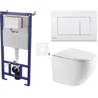 Závesný WC set do ľahkých stien / predstenová SAT SIKOSSREX6720K