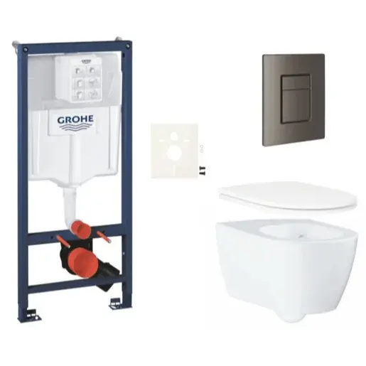 Závesný wc set do ľahkých stien / predstenová montáž GROHE Essence SIKOGRSESSCAL0