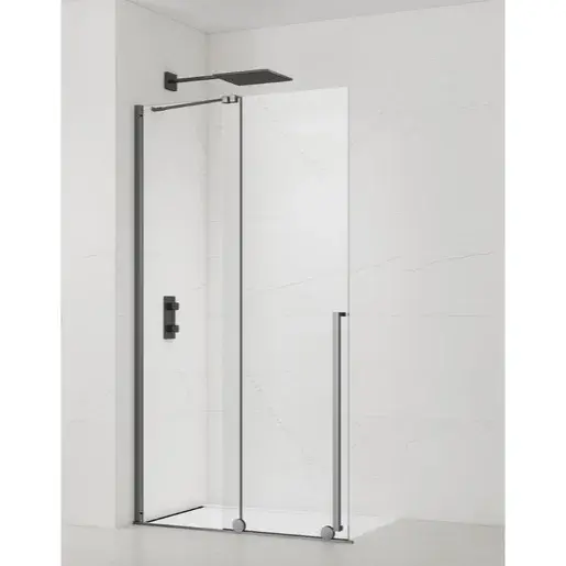 Sprchová zástena walk-in 120 cm SAT Xmotion PVD Gun metal SATBWIXM120GM