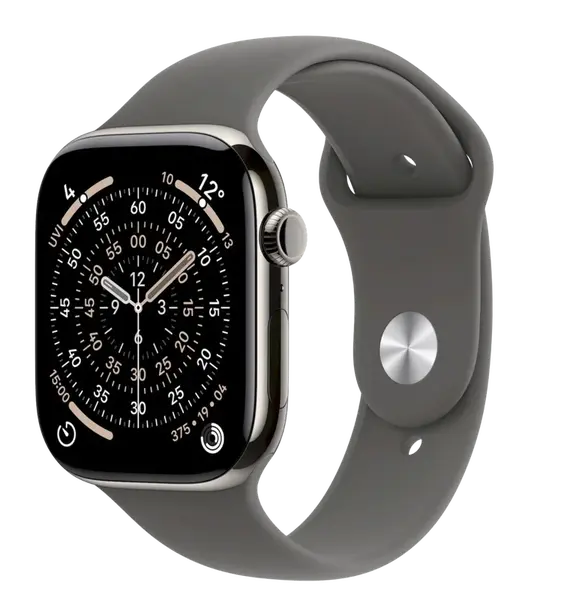 APPLE Watch 11 GPS + Cellular 46 mm Prírodný titán so skalo šedým športovým remienkom - S/M