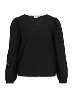 VILA Blúzka 'VIFERO'  čierna